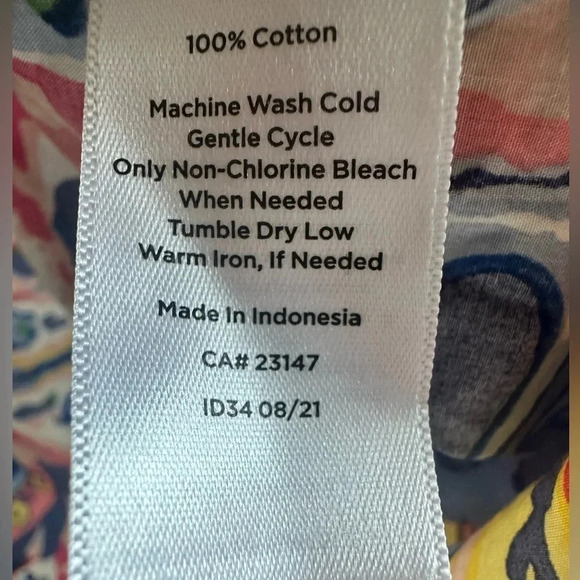 Talbots Womens Botanical Paisley Print Button Up top multicolored. Size 2XL - Picture 5 of 6